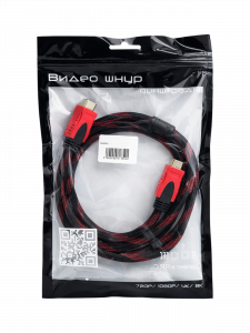 Орбита OT-AVW04 кабель HDMI-HDMI 1.5м (v1.3,оплётка, 2 фильтра)